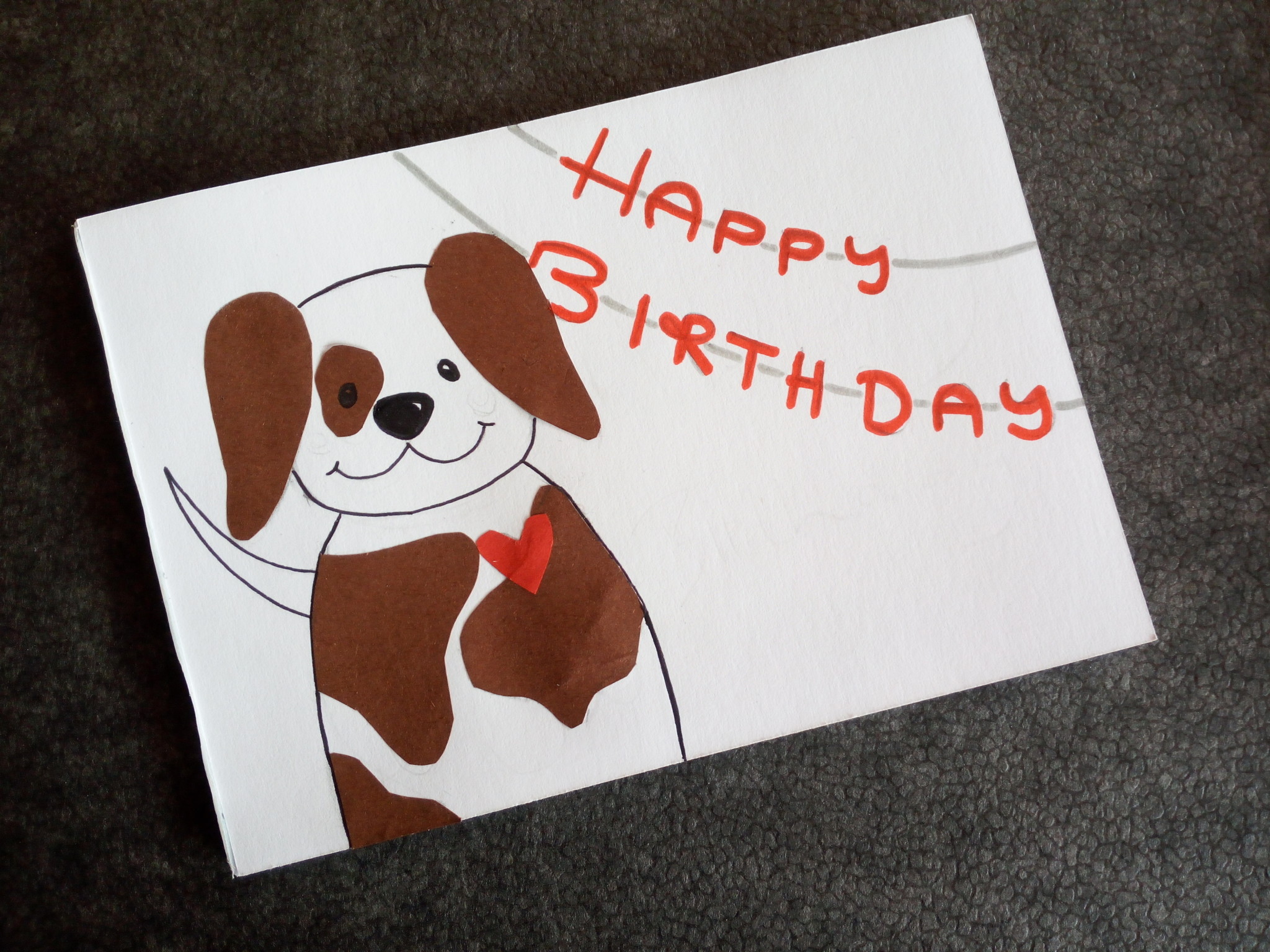 DIY Geburtstagskarte für Hundefreunde